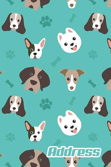 Address.: Address Book. (vol. C24) Dog Cover Design. Glossy Cover, Contract Large Print, Font, 6 X 9 For Cont