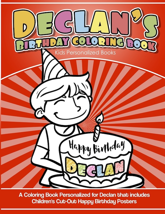 Couverture_Declan's Birthday Coloring Book Kids Personalized Books