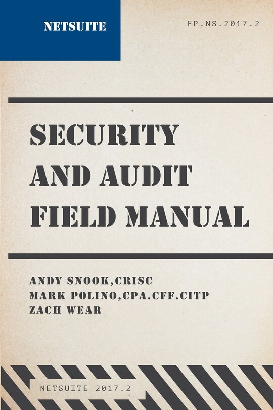 Front cover_NetSuite Security and Audit Field Manual