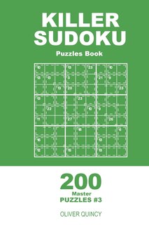 Front cover_Killer Sudoku - 200 Master Puzzles 9x9 (Volume 3)