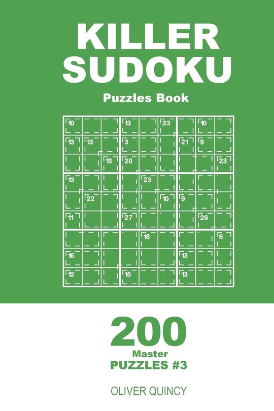 Front cover_Killer Sudoku - 200 Master Puzzles 9x9 (Volume 3)
