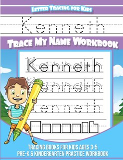 Front cover_Kenneth Letter Tracing for Kids Trace my Name Workbook