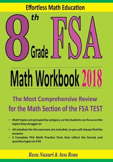 Front cover_8th Grade FSA Math Workbook 2018