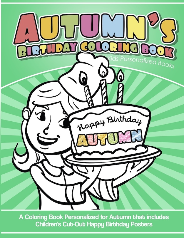Couverture_Autumn's Birthday Coloring Book Kids Personalized Books