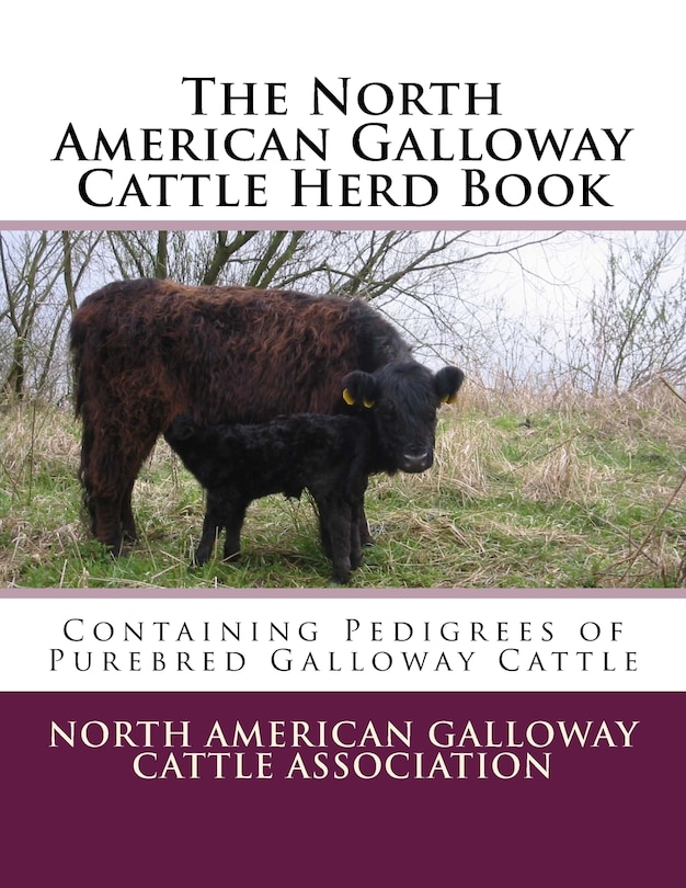 Front cover_The North American Galloway Cattle Herd Book
