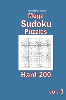 Front cover_Mega Sudoku Puzzles - Hard 200 vol. 3