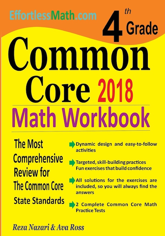 Front cover_4th Grade Common Core Math Workbook