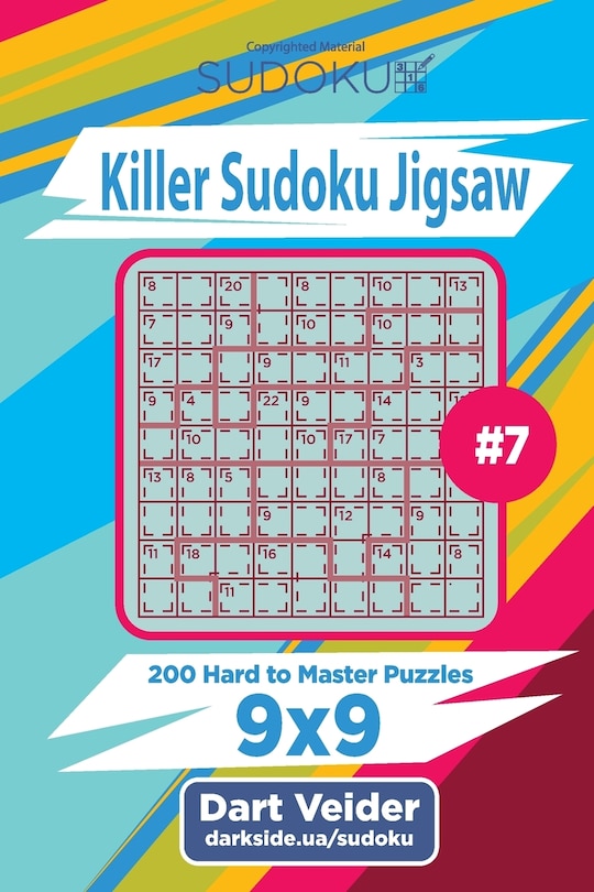 Couverture_Killer Sudoku Jigsaw - 200 Hard to Master Puzzles 9x9 (Volume 7)