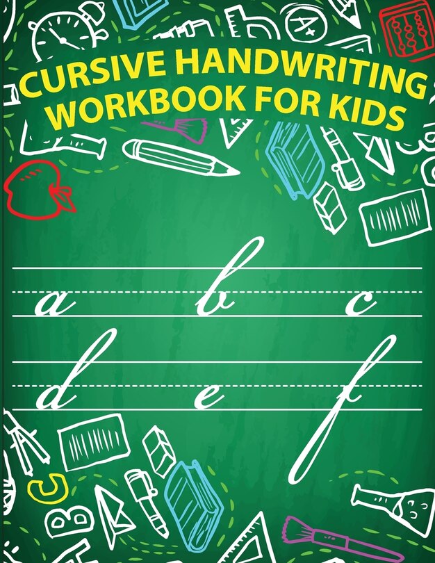 Front cover_Cursive handwriting workbook for kids