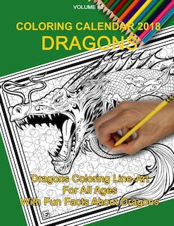 Coloring Calendar 2018; Dragons: Dragons