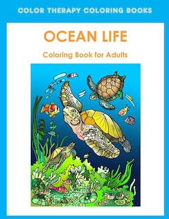 Front cover_Adult Coloring Book of Ocean Life