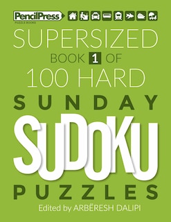 Front cover_Supersized Book Of 100 Hard Sunday Sudoku Puzzles (Book 1)