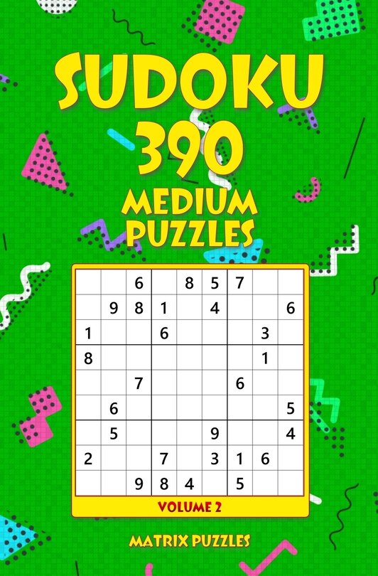 Front cover_SUDOKU 390 Medium Puzzles