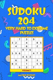 Front cover_SUDOKU 204 Very Hard to Extreme Puzzles
