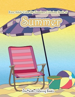 Front cover_Easy Adult Color By Numbers Coloring Book of Summer