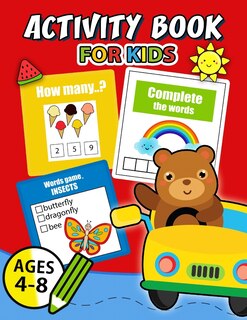 Front cover_Activity Book for Kids Ages 4-8