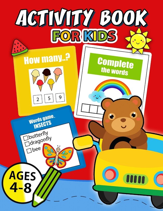 Front cover_Activity Book for Kids Ages 4-8