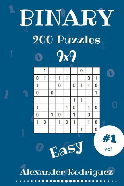 Front cover_Binary Puzzles - Easy 200 vol. 1