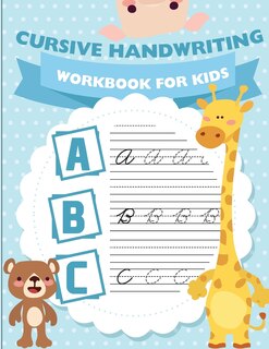 Front cover_Cursive handwriting workbook for kids