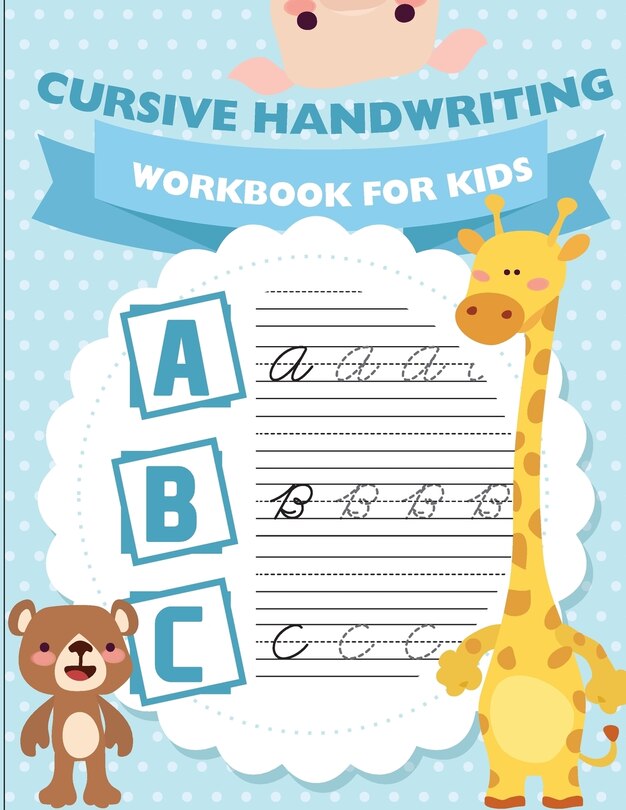 Front cover_Cursive handwriting workbook for kids