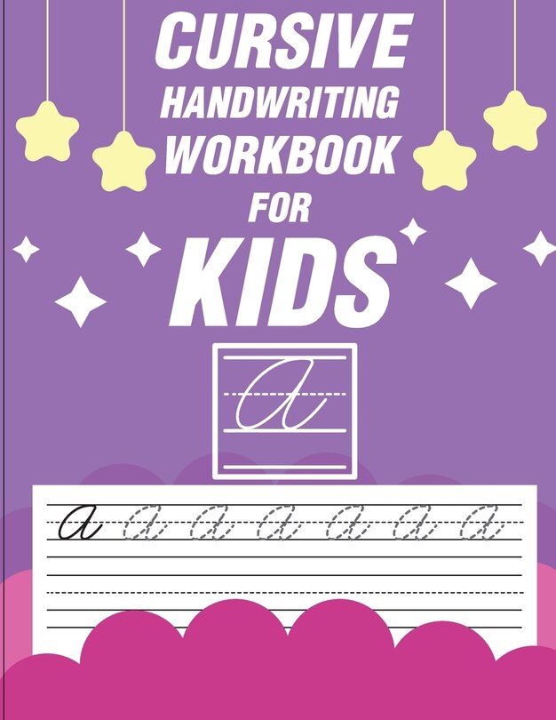 Front cover_Cursive handwriting workbook for kids