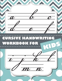 Front cover_Cursive handwriting workbook for kids
