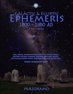 Front cover_Galactic & Ecliptic Ephemeris 1800 - 1850 Ad