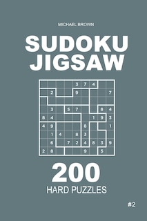 Front cover_Sudoku Jigsaw - 200 Hard Puzzles 9x9 (Volume 2)
