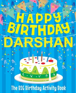 Couverture_Happy Birthday Darshan - The Big Birthday Activity Book