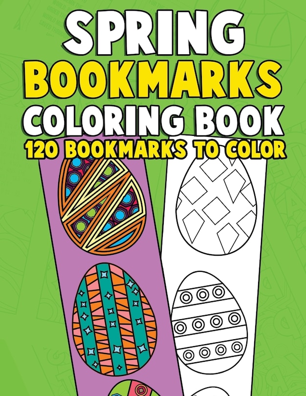Front cover_Spring Bookmarks Coloring Book