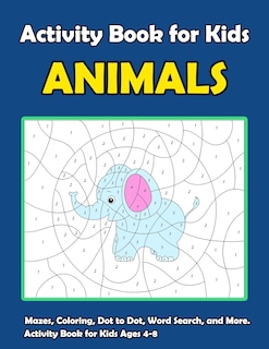 Front cover_Activity Book For Kids Animals