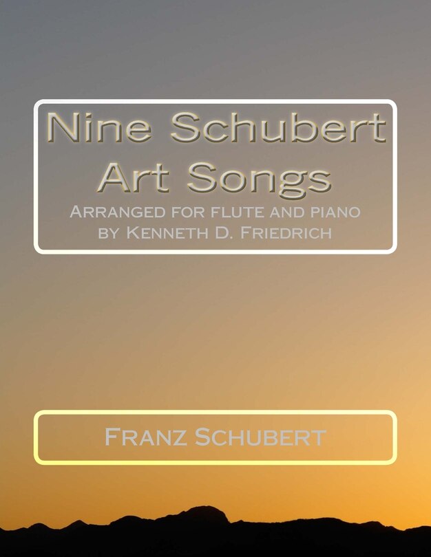 Couverture_Nine Schubert Art Songs