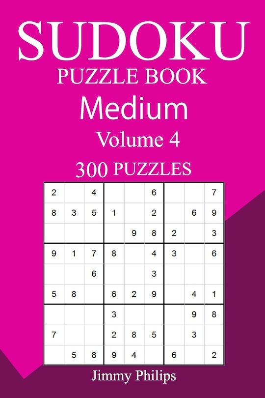 Front cover_300 Medium Sudoku Puzzle Book