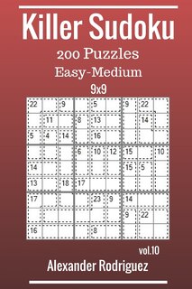 Front cover_Killer Sudoku 9x9 Puzzles - Easy to Medium 200 vol. 10