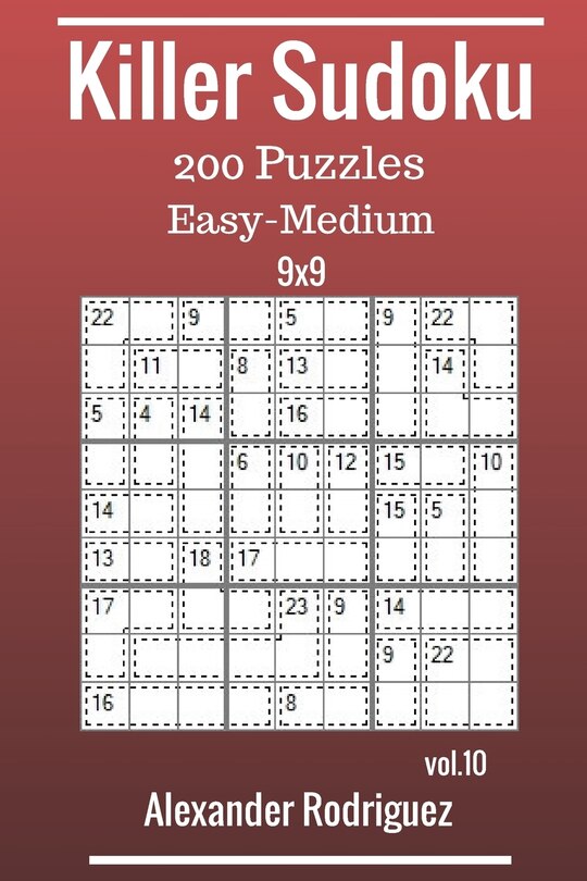 Front cover_Killer Sudoku 9x9 Puzzles - Easy to Medium 200 vol. 10