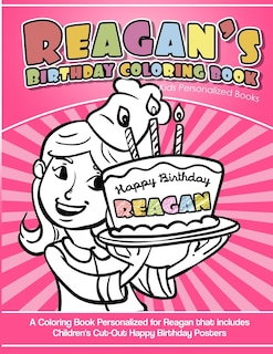 Couverture_Reagan's Birthday Coloring Book Kids Personalized Books