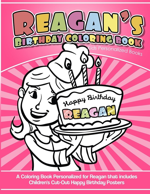 Couverture_Reagan's Birthday Coloring Book Kids Personalized Books
