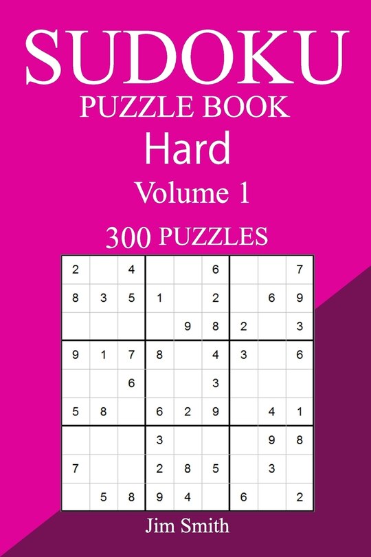 Front cover_300 Hard Sudoku Puzzle Book