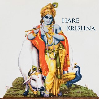 Hare Krishna: 150-page Blank Writing Diary with Hindu Deity Krishna 8.5 x 8.5 Square (Grey) (Symbology Series of