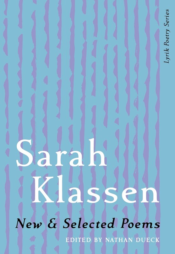 Couverture_New & Selected Poems of Sarah Klassen