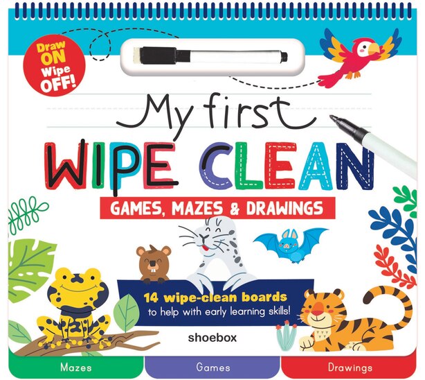 My First Wipe Clean Games, Mazes and Drawings, Book by MAUD BROUGERE