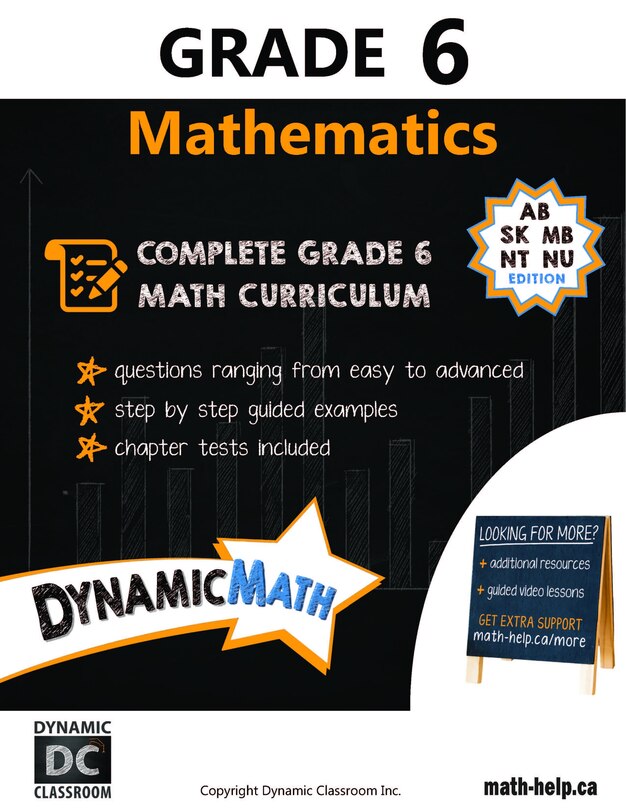 Front cover_Dynamic Math Grade 6 - SK, MB, NU, NT, Atlantic Canada