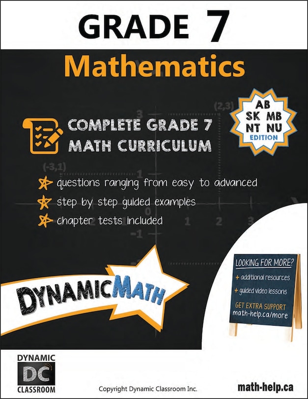 Front cover_Dynamic Math Grade 7 - AB, SK, MB, NU, NT, AC