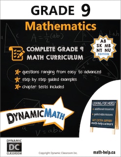 Front cover_Dynamic Math Grade 9 - AB, SK, MB, NU, NT, Atlantic Canada