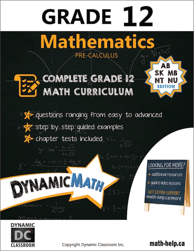 Couverture_Grade 12 Mathematics: Pre-calculus (MB Edition)