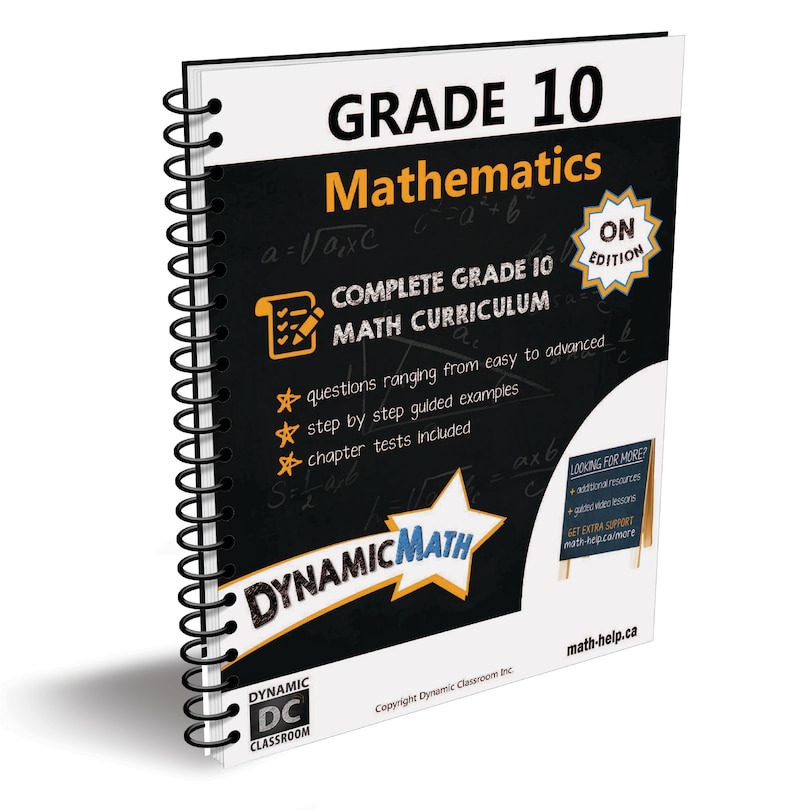 Front cover_Dynamic Math Grade 10: Principles of Mathematics (ON Edition)