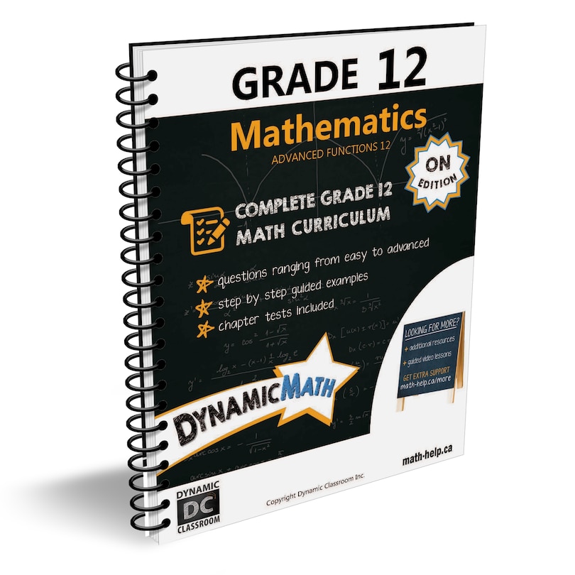 Front cover_Dynamic Math Grade 12: Advanced Functions (ON Edition)