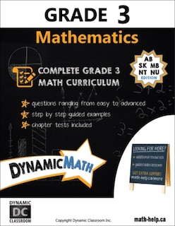 Front cover_Dynamic Math Grade 3  -  SK, MB, NU, NT, Atlantic Canada