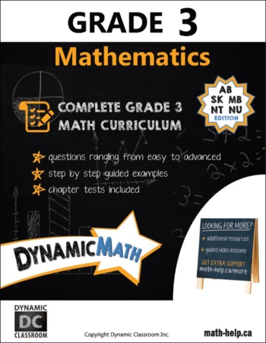 Front cover_Dynamic Math Grade 3  -  SK, MB, NU, NT, Atlantic Canada