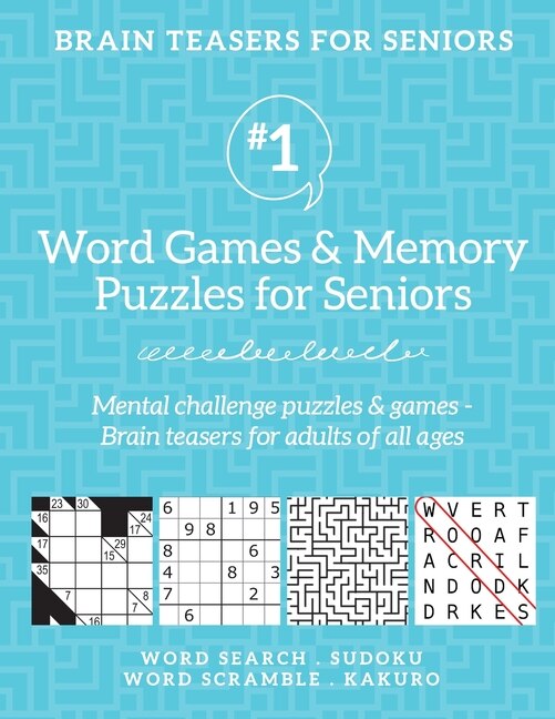 Front cover_Brain Teasers for Seniors #1